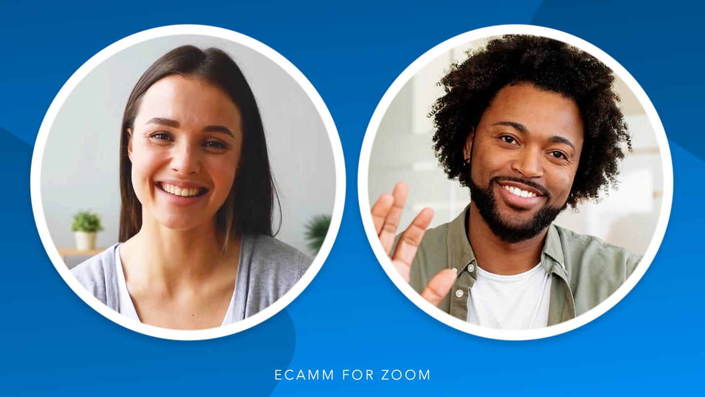 Customizable Ecamm for Zoom Profile (Borders Design) with 40 Scenes