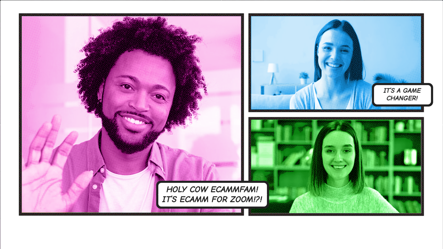 Comic Book Interview & Zoom Scenes for Ecamm Live