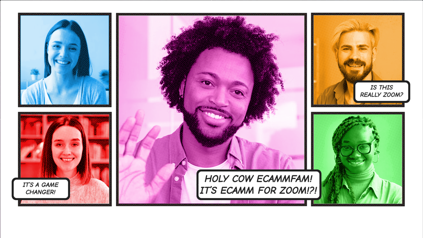 Comic Book Interview & Zoom Scenes for Ecamm Live