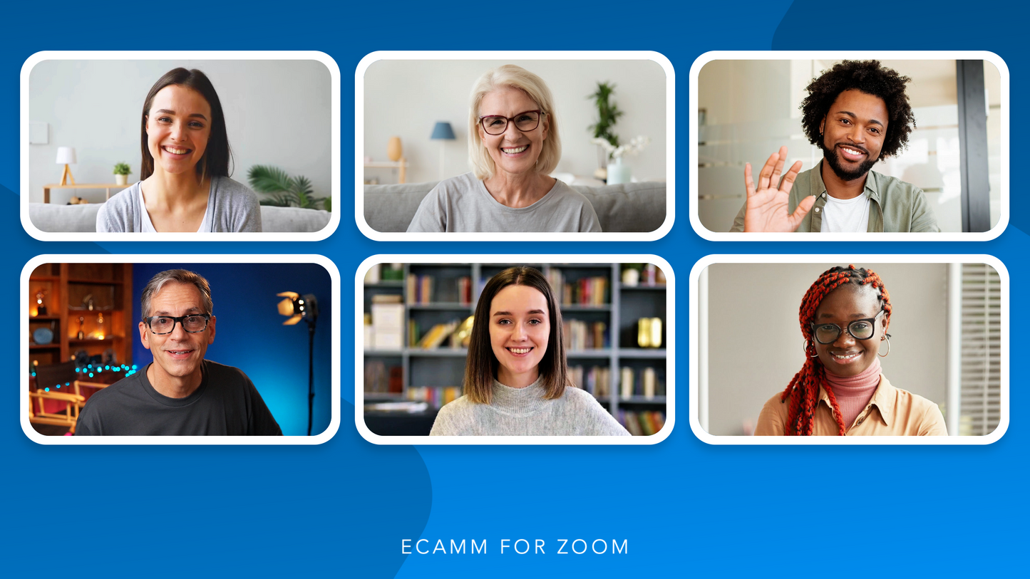 Customizable Ecamm for Zoom Profile (Borders Design) with 40 Scenes
