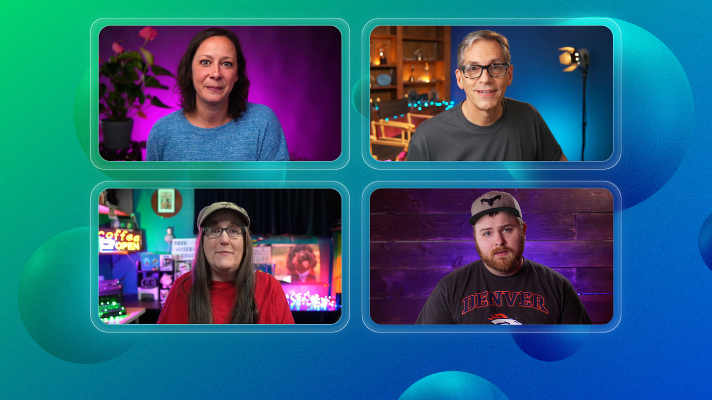 Customizable Ecamm Live Profile (Glass Design) with 20+ Scenes