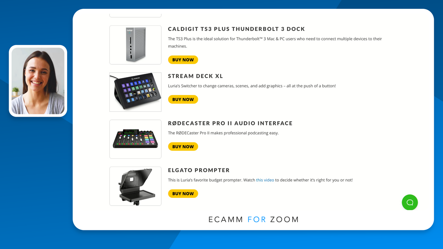 Customizable Ecamm for Zoom Profile (Borders Design) with 40 Scenes