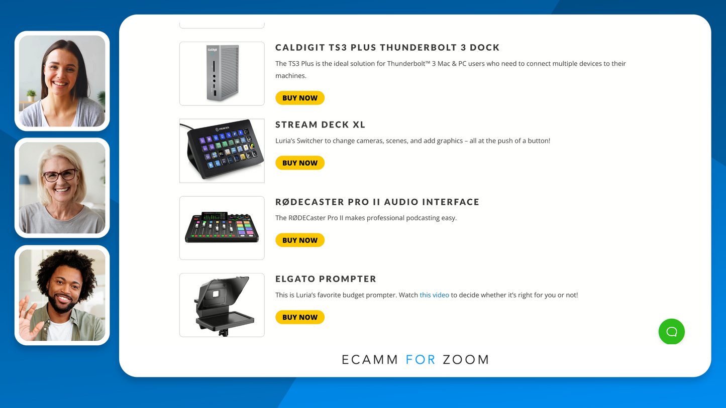 Customizable Ecamm for Zoom Profile (Borders Design) with 40 Scenes