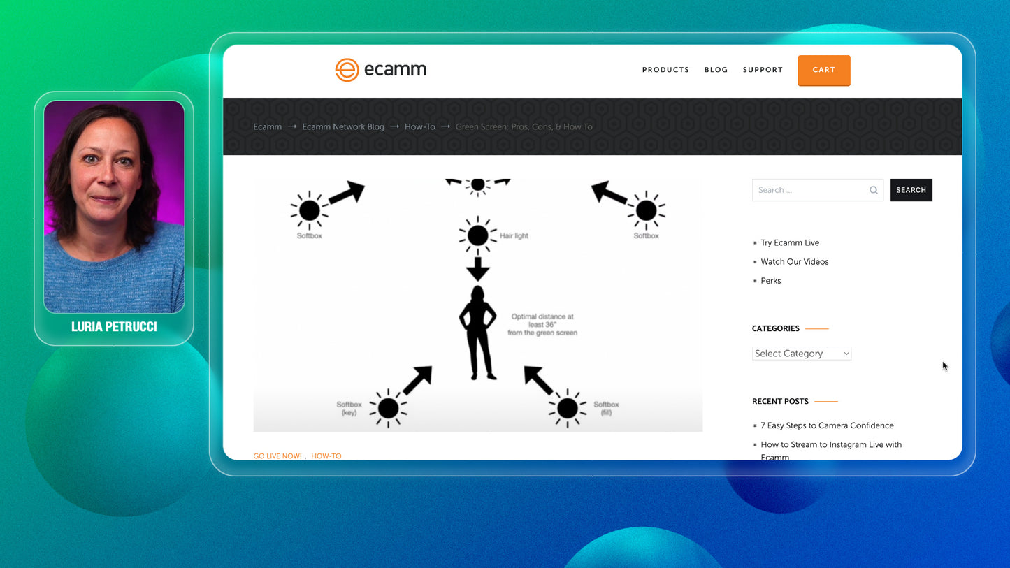 Customizable Ecamm Live Profile (Glass Design) with 20+ Scenes