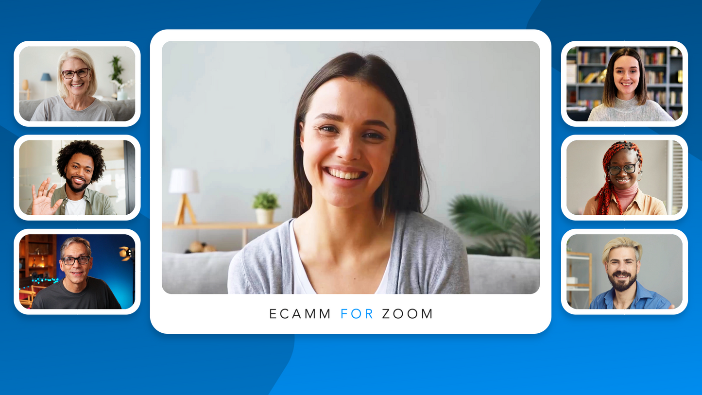 Customizable Ecamm for Zoom Profile (Borders Design) with 40 Scenes