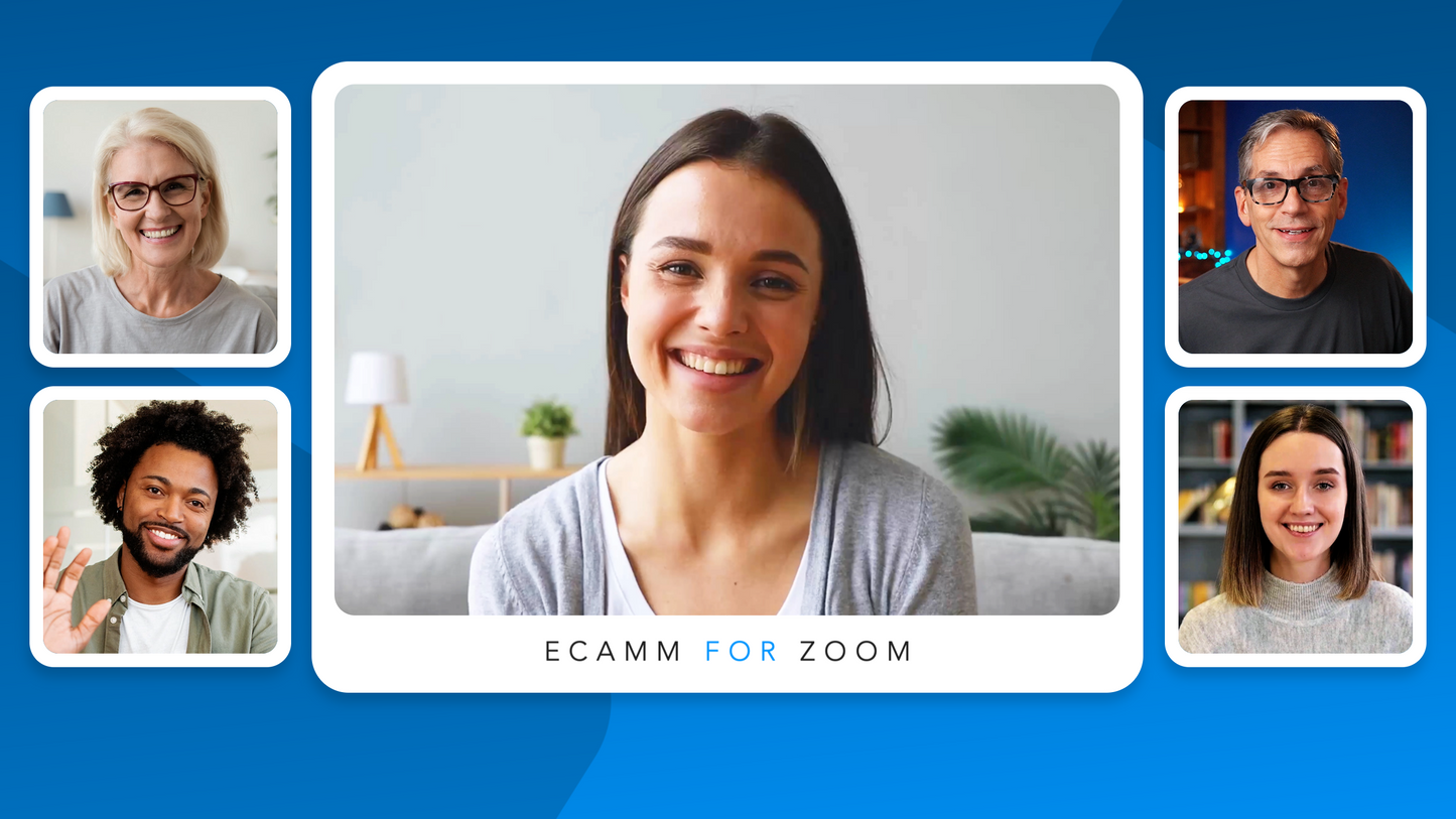 Customizable Ecamm for Zoom Profile (Borders Design) with 40 Scenes