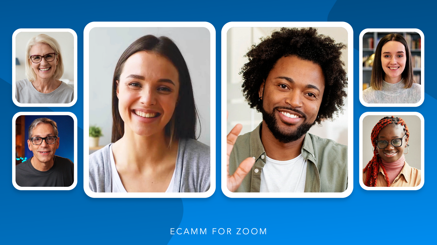 Customizable Ecamm for Zoom Profile (Borders Design) with 40 Scenes