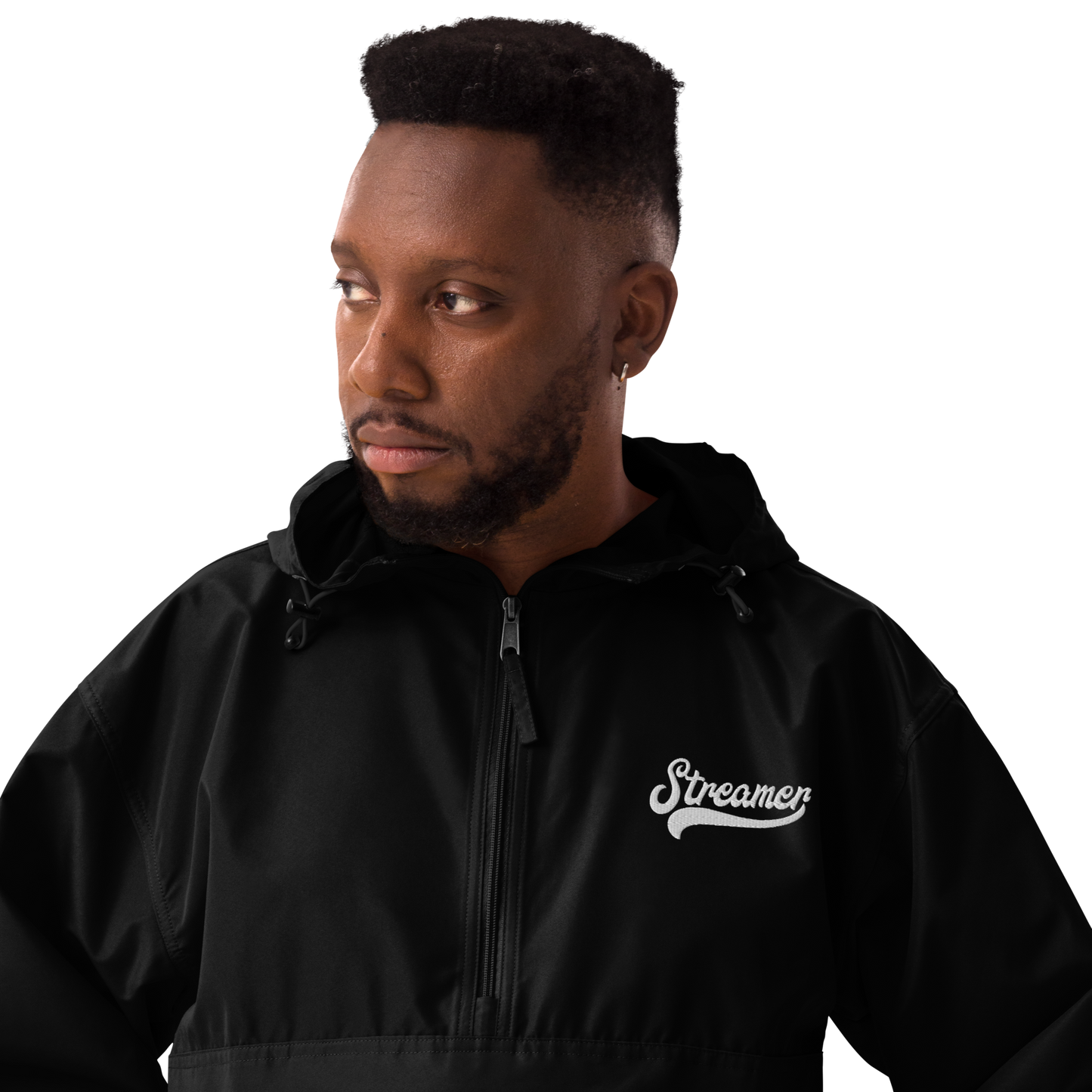Embroidered Streamer Champion Packable Jacket