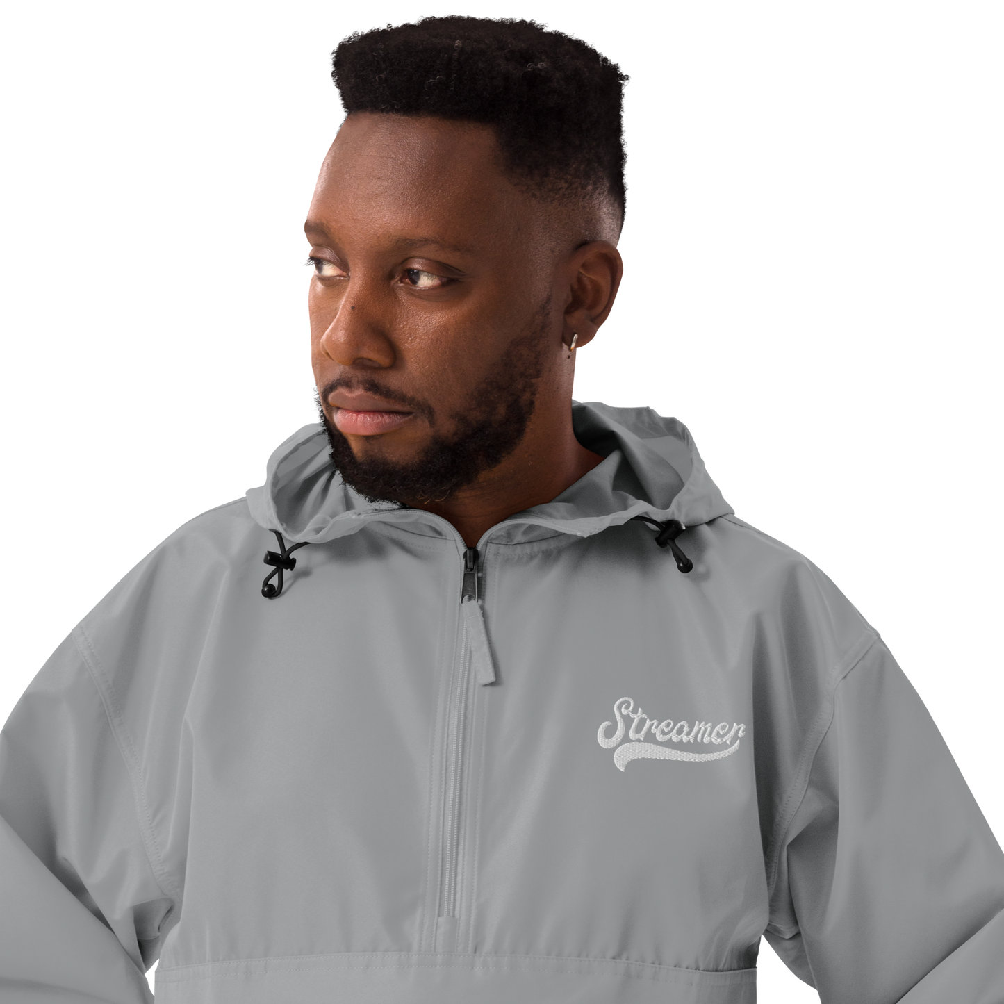 Embroidered Streamer Champion Packable Jacket