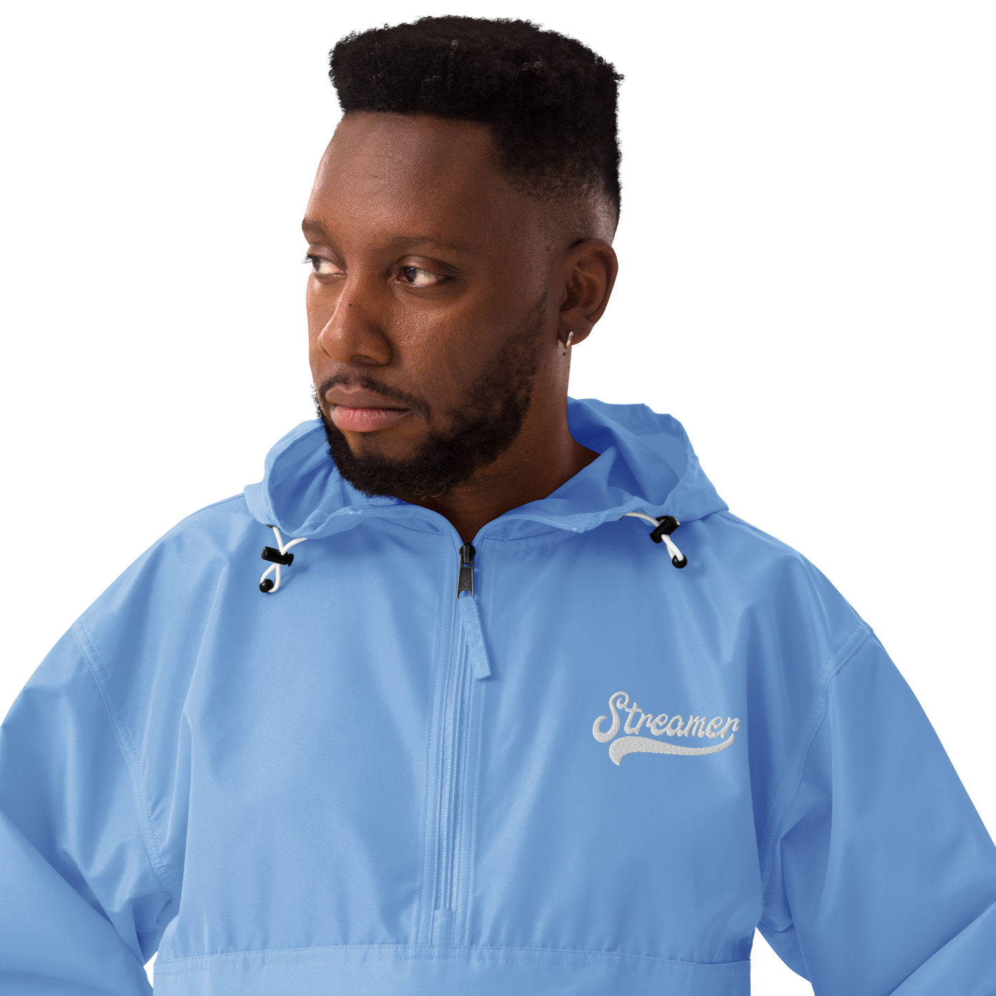 Embroidered Streamer Champion Packable Jacket