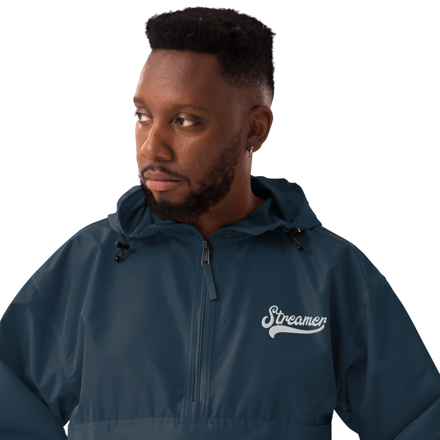 Embroidered Streamer Champion Packable Jacket