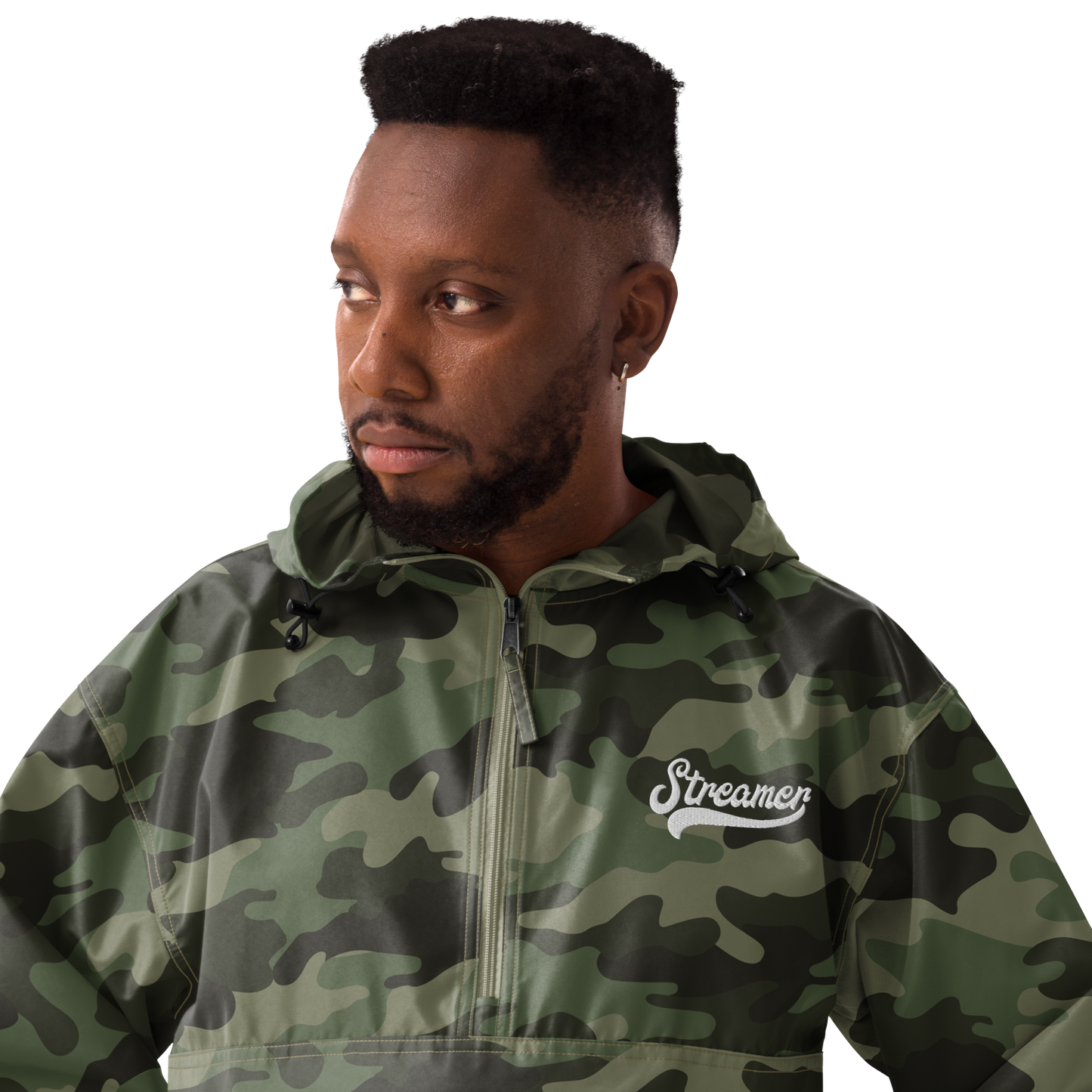 Embroidered Streamer Champion Packable Jacket