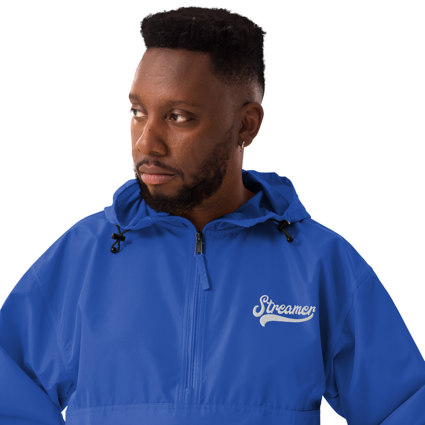 Embroidered Streamer Champion Packable Jacket