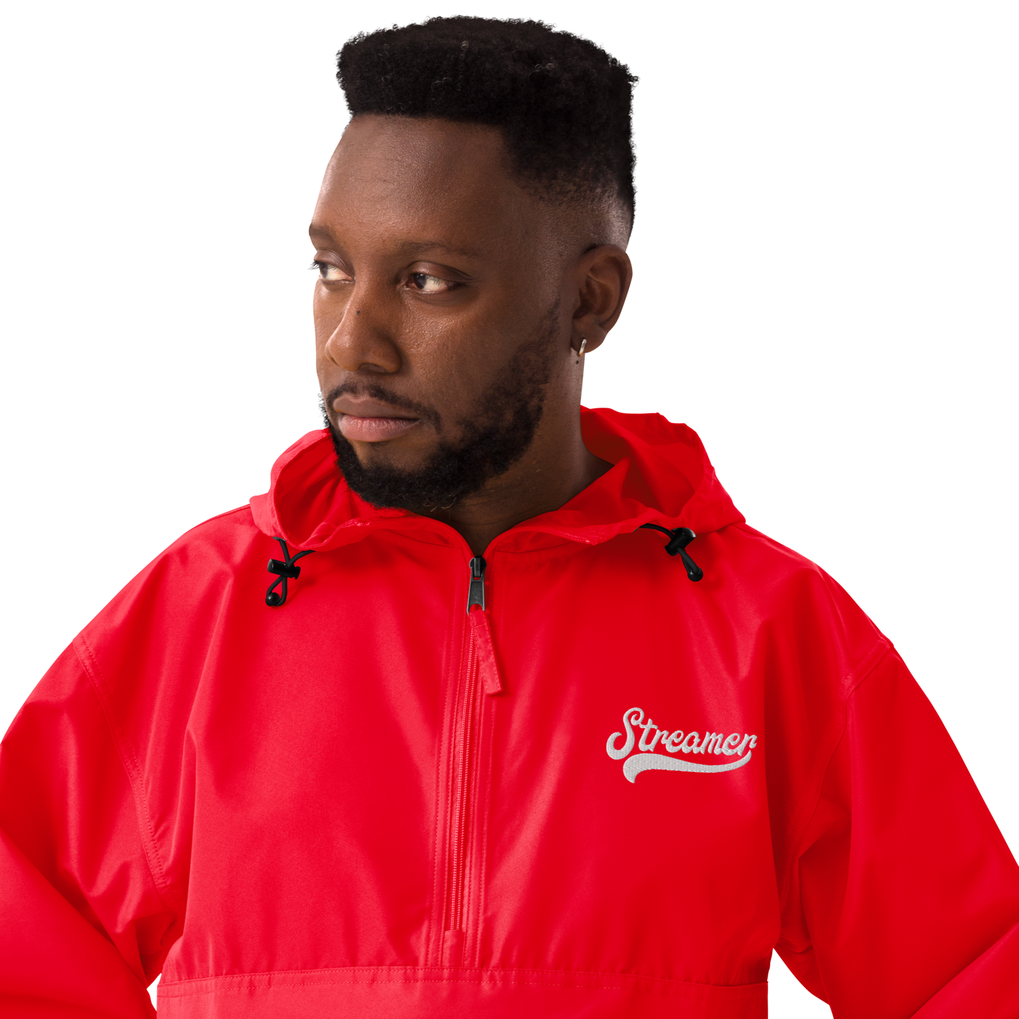 Embroidered Streamer Champion Packable Jacket