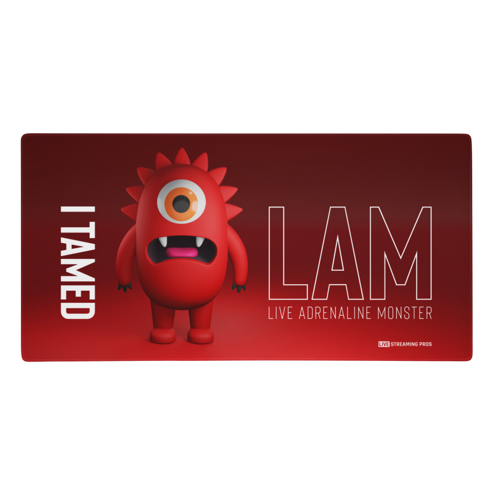 "I Tamed LAM" Extra Large Gaming/Streaming Desk Pad