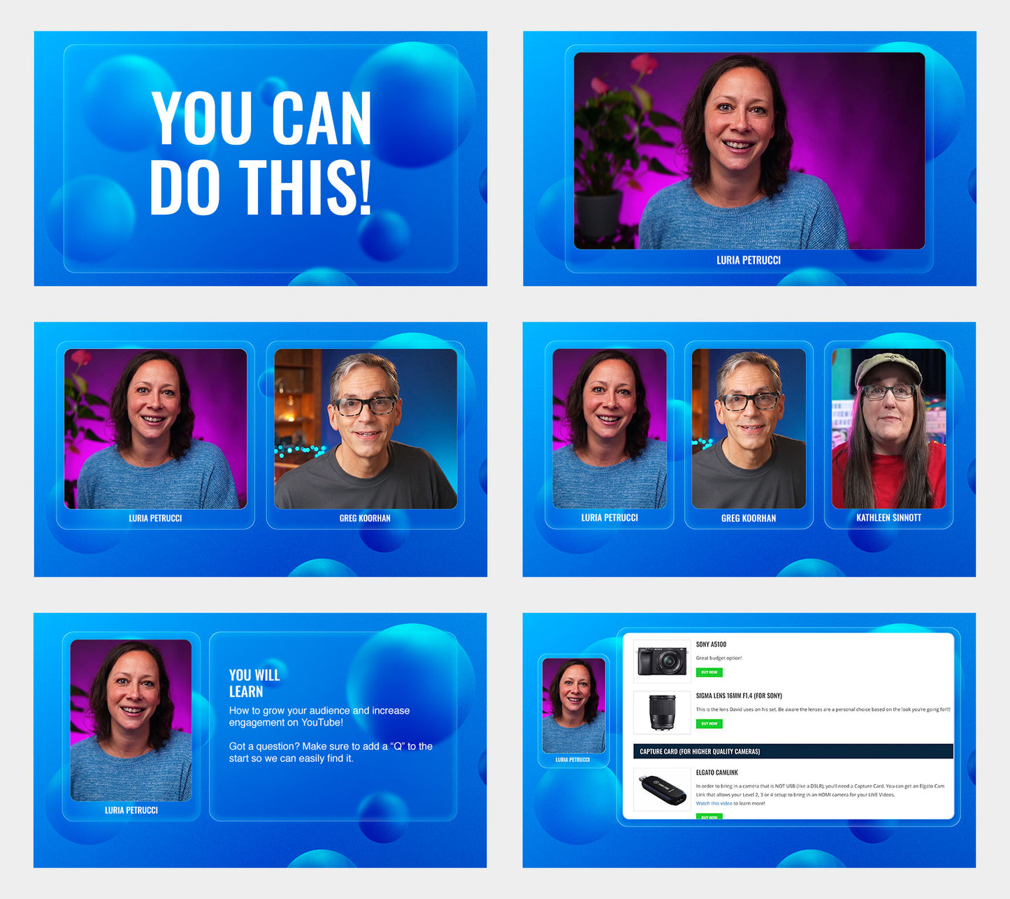 Glass Overlay Pack for OBS, vMix, and Ecamm Live