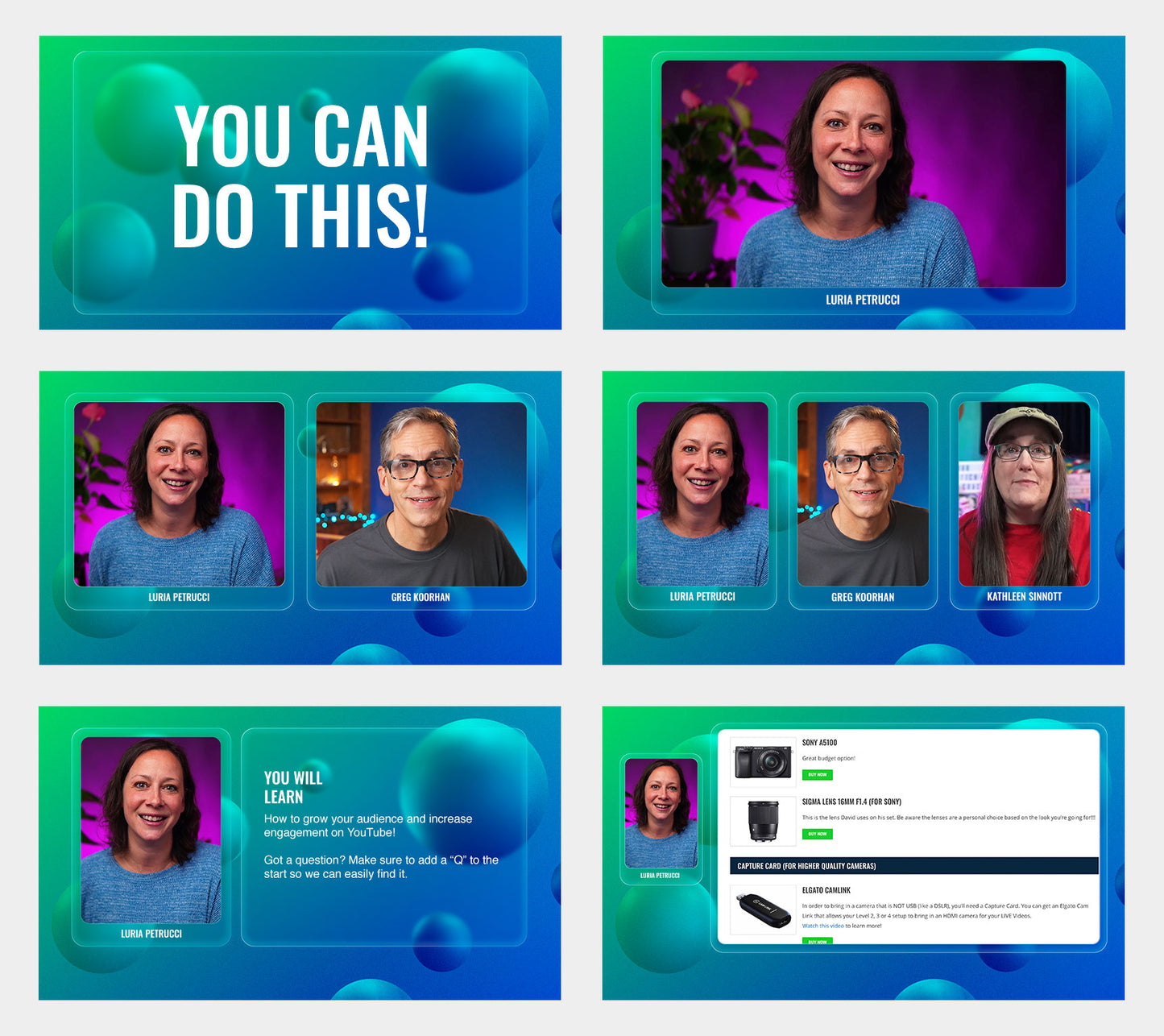 Glass Overlay Pack for OBS, vMix, and Ecamm Live