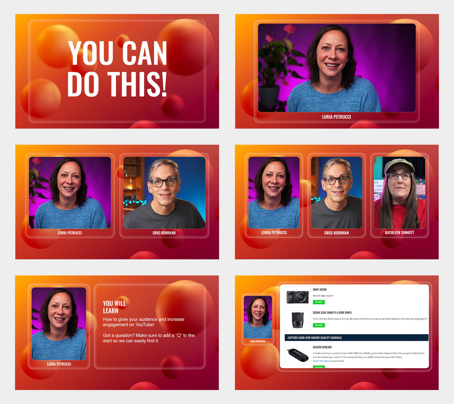 Glass Overlay Pack for OBS, vMix, and Ecamm Live
