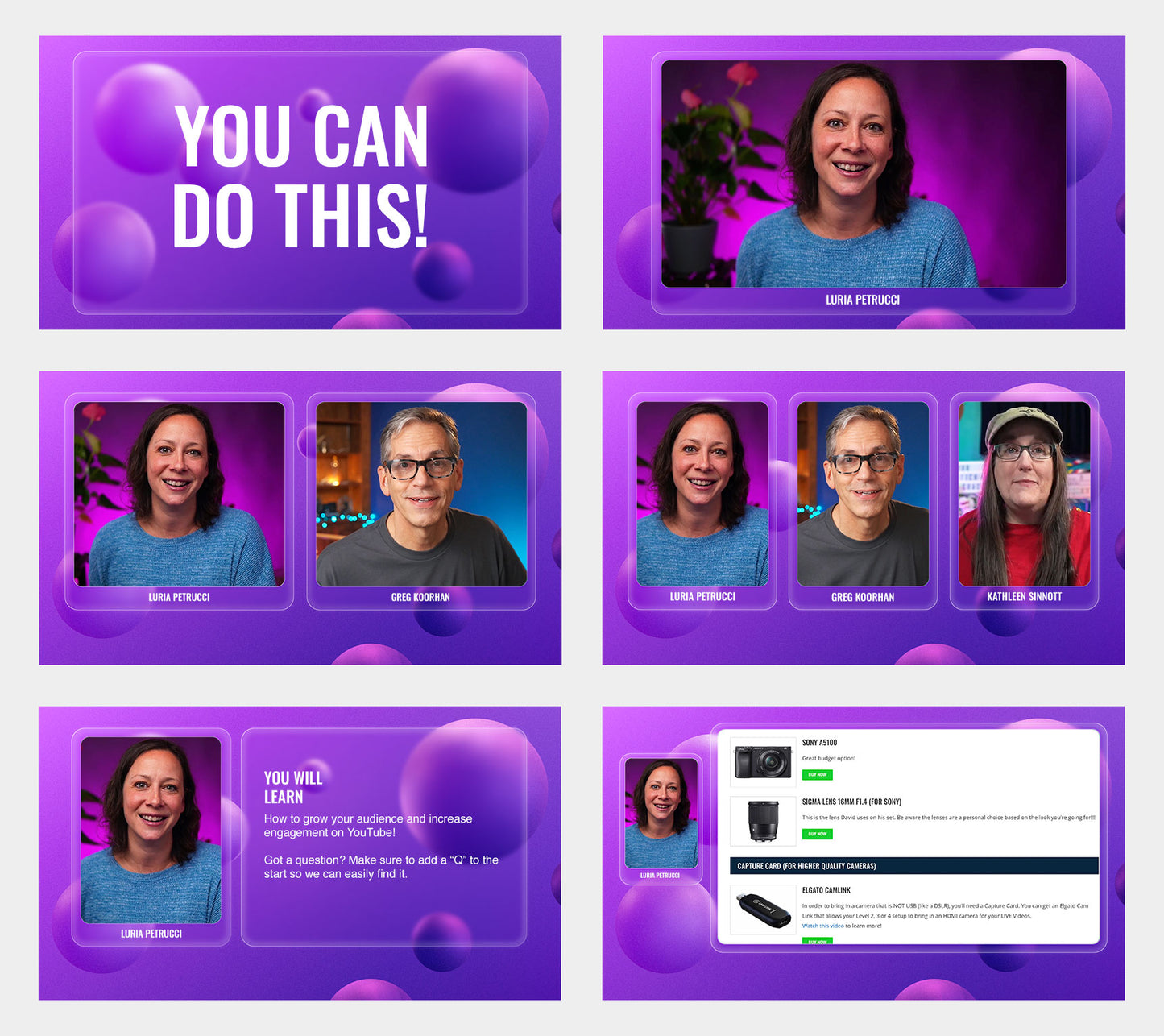 Glass Overlay Pack for OBS, vMix, and Ecamm Live