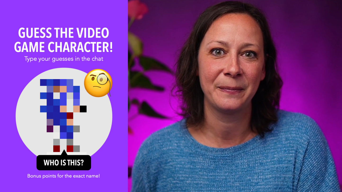 Customizable Guess The Image Trivia Scenes for Ecamm Live
