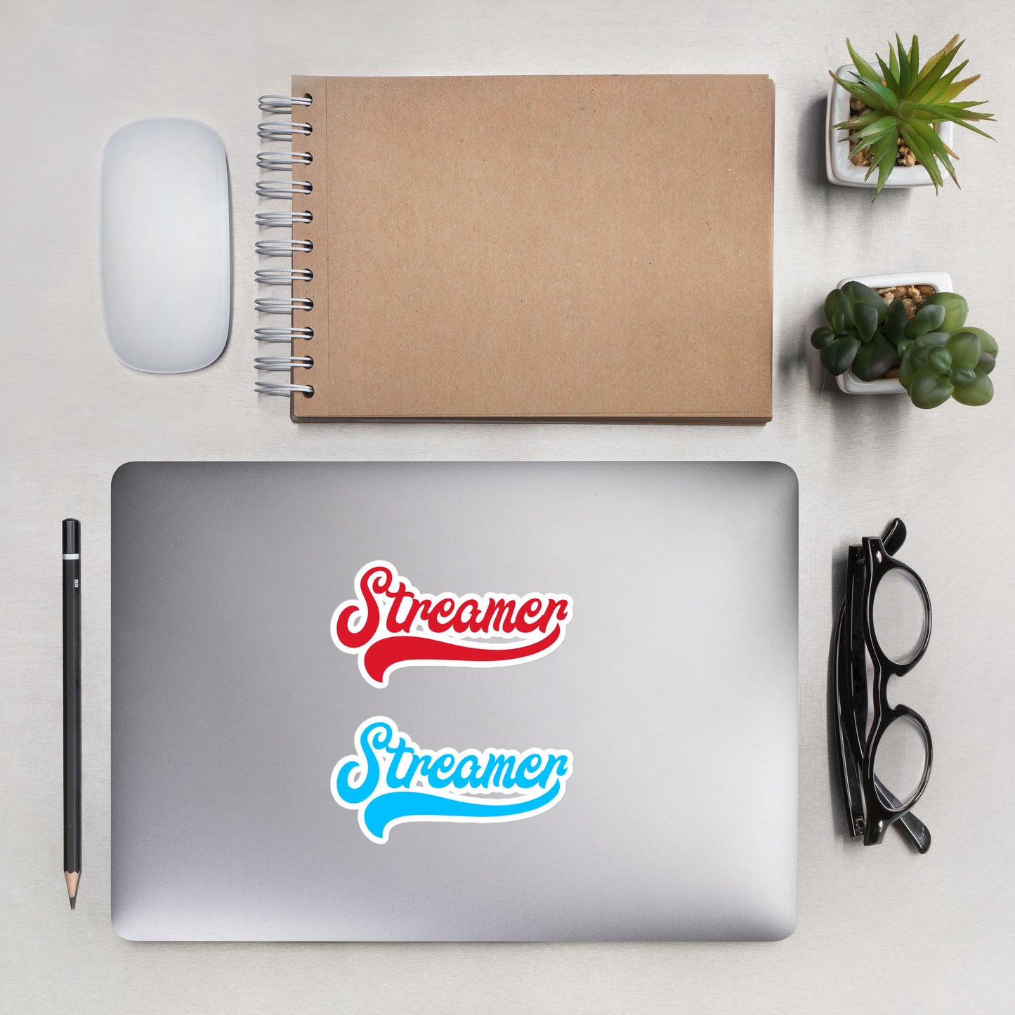 Bubble-free Streamer stickers