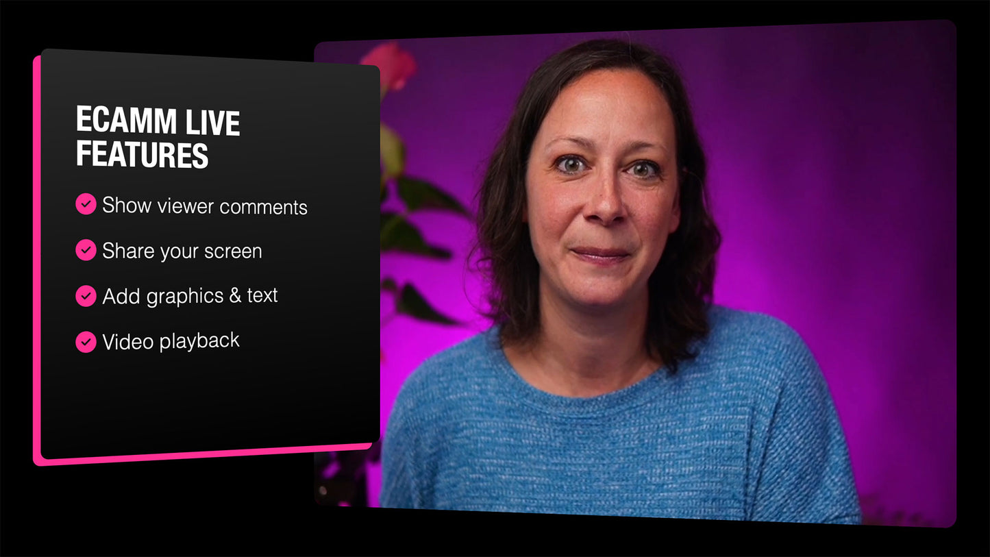 Customizable List Scenes for Ecamm Live