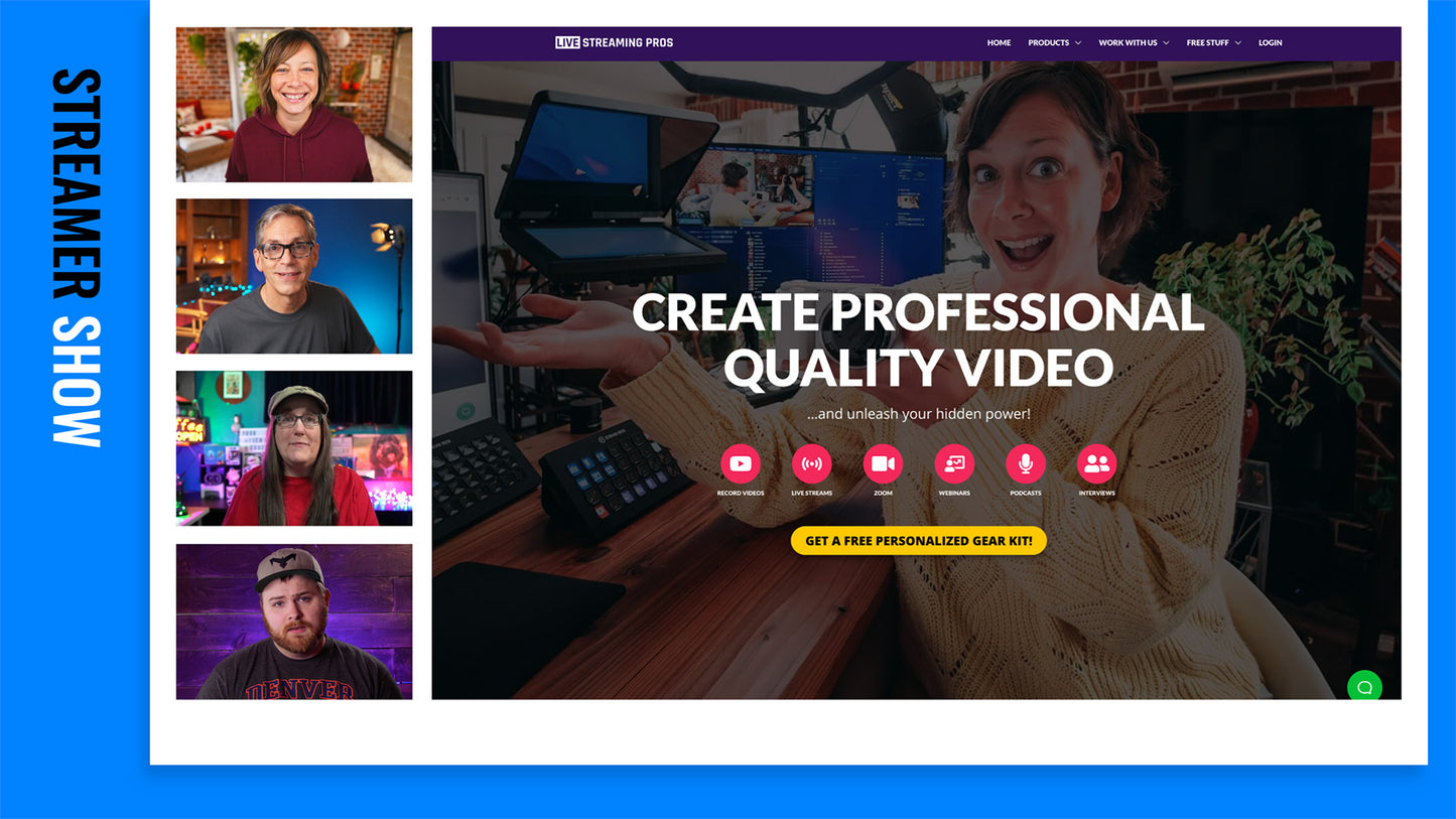 Customizable Ecamm Live Profile (Modern Design) with 18 Scenes