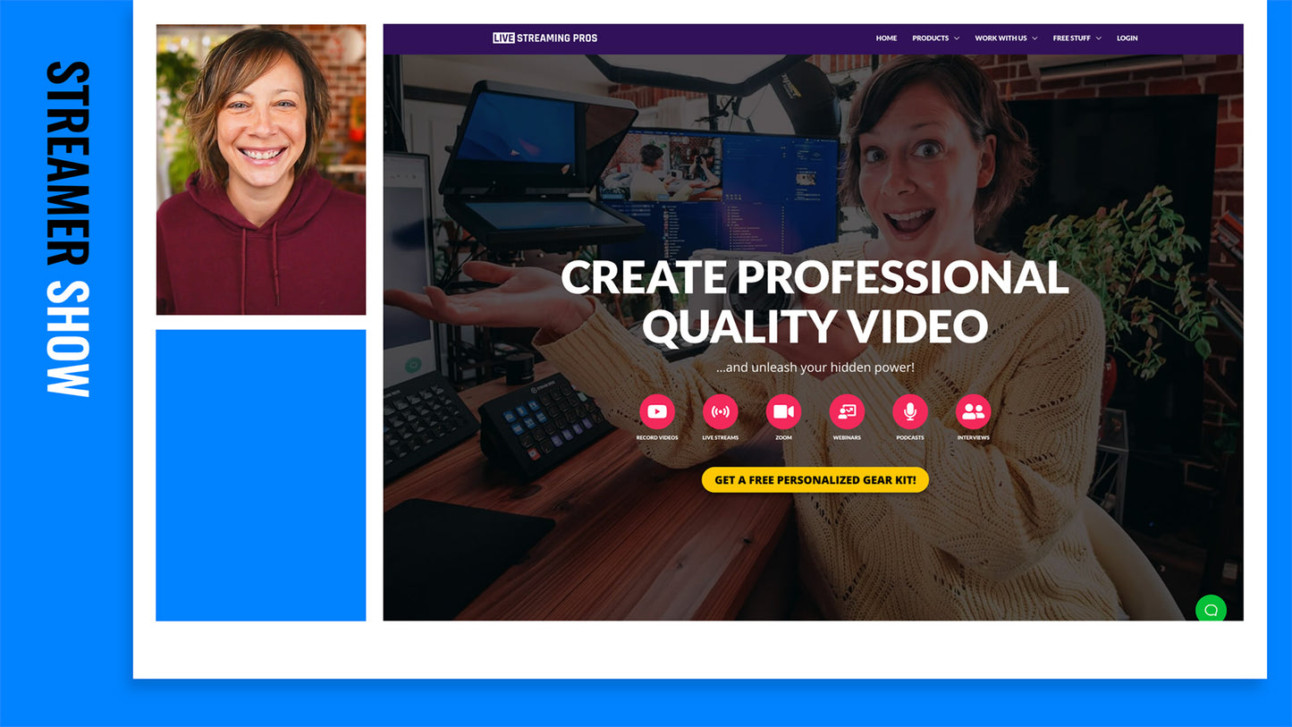 Customizable Ecamm Live Profile (Modern Design) with 18 Scenes