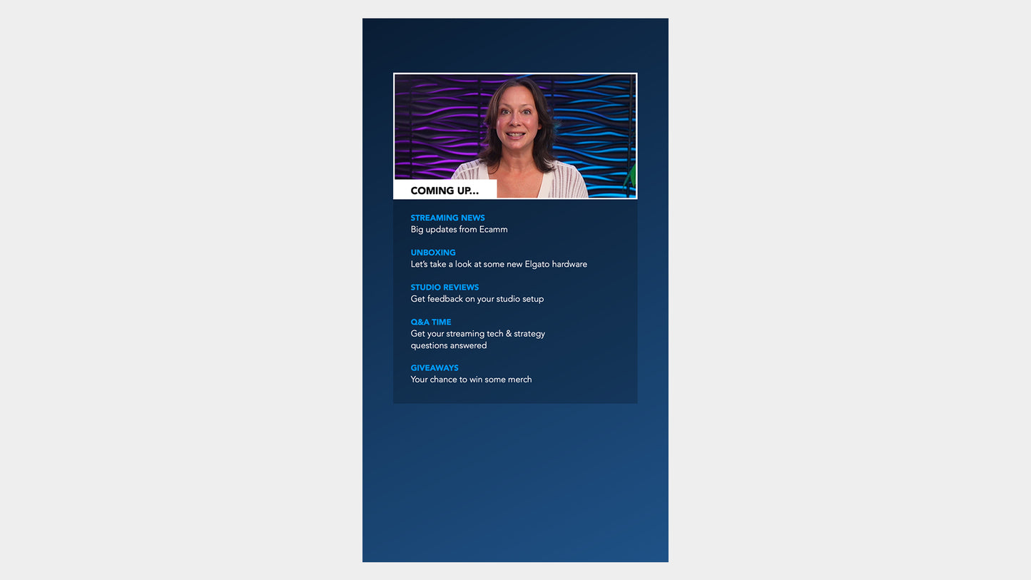 NEW! NOVA Customizable Agenda Scenes for Ecamm