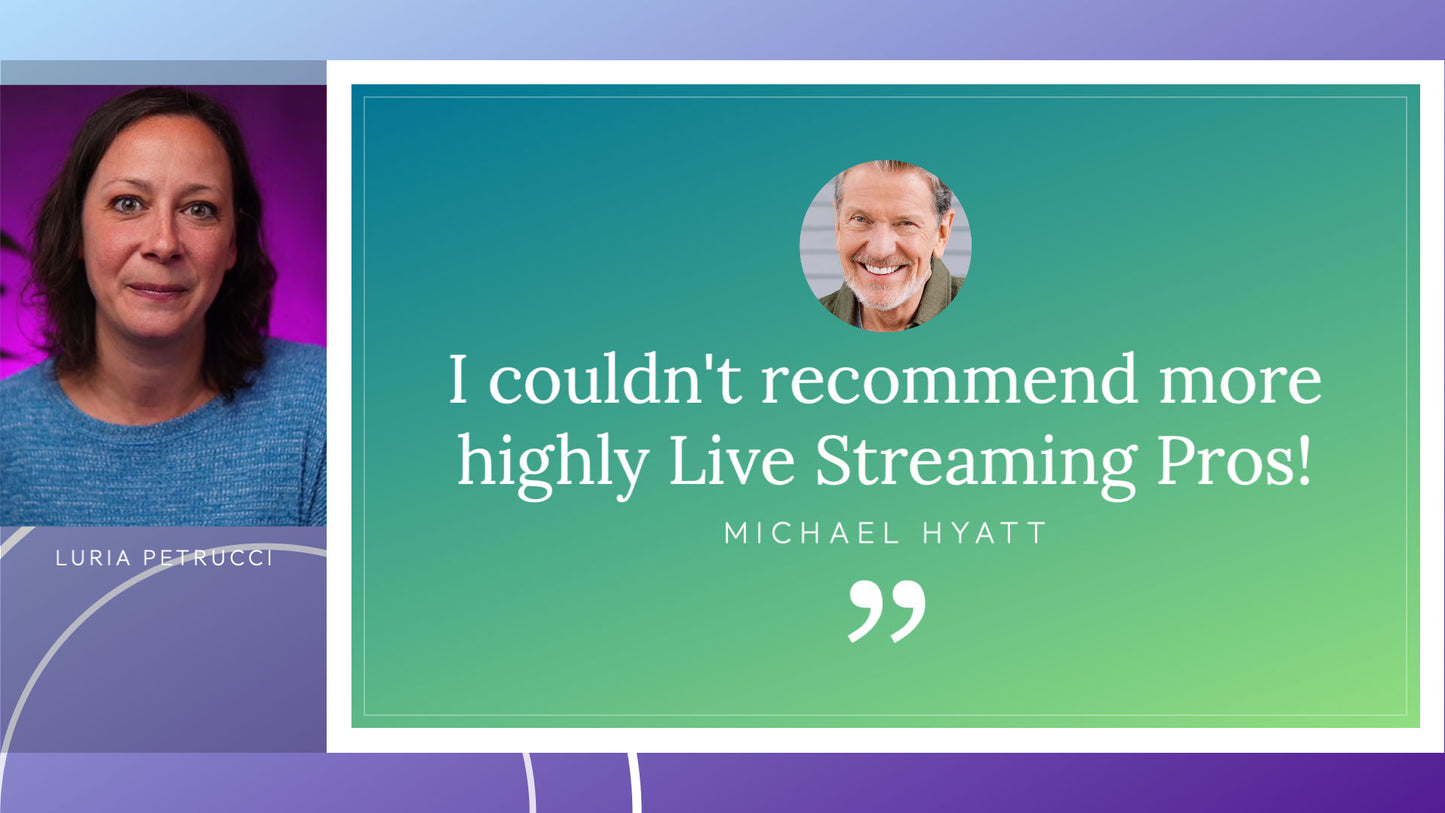 Customizable Presentation Profile for Ecamm Live with 30+ Scenes