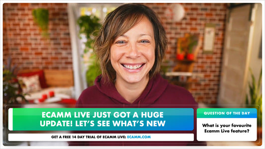 Customizable Topic Bar Scenes for Ecamm Live