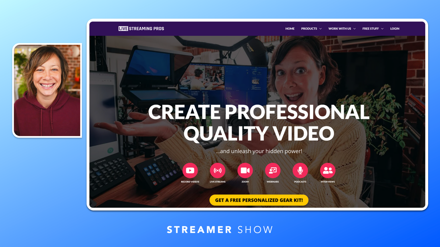 Customizable Ecamm Live Profile (Classic Curvy Design) with 20+ Scenes