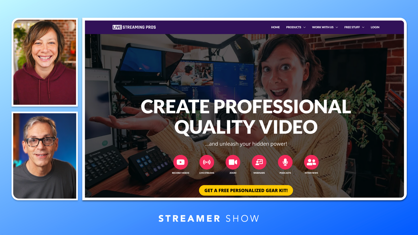 Customizable Ecamm Live Profile (Classic Curvy Design) with 20+ Scenes