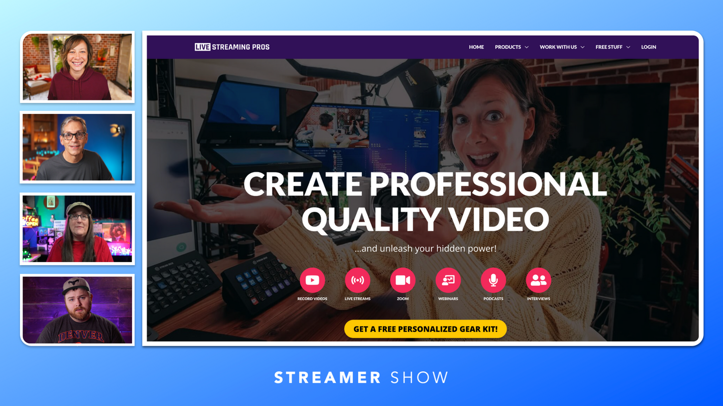 Customizable Ecamm Live Profile (Classic Curvy Design) with 20+ Scenes