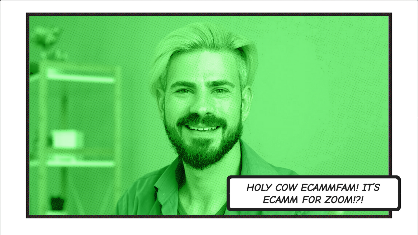 Comic Book Interview & Zoom Scenes for Ecamm Live