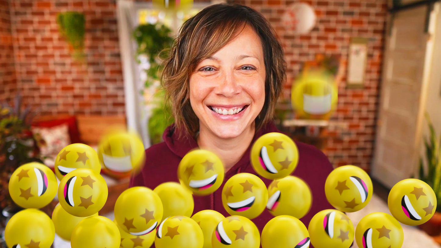 Animated 3D Emoji Drop Pack (8 overlays) for Ecamm, OBS, vMix, and Evmux
