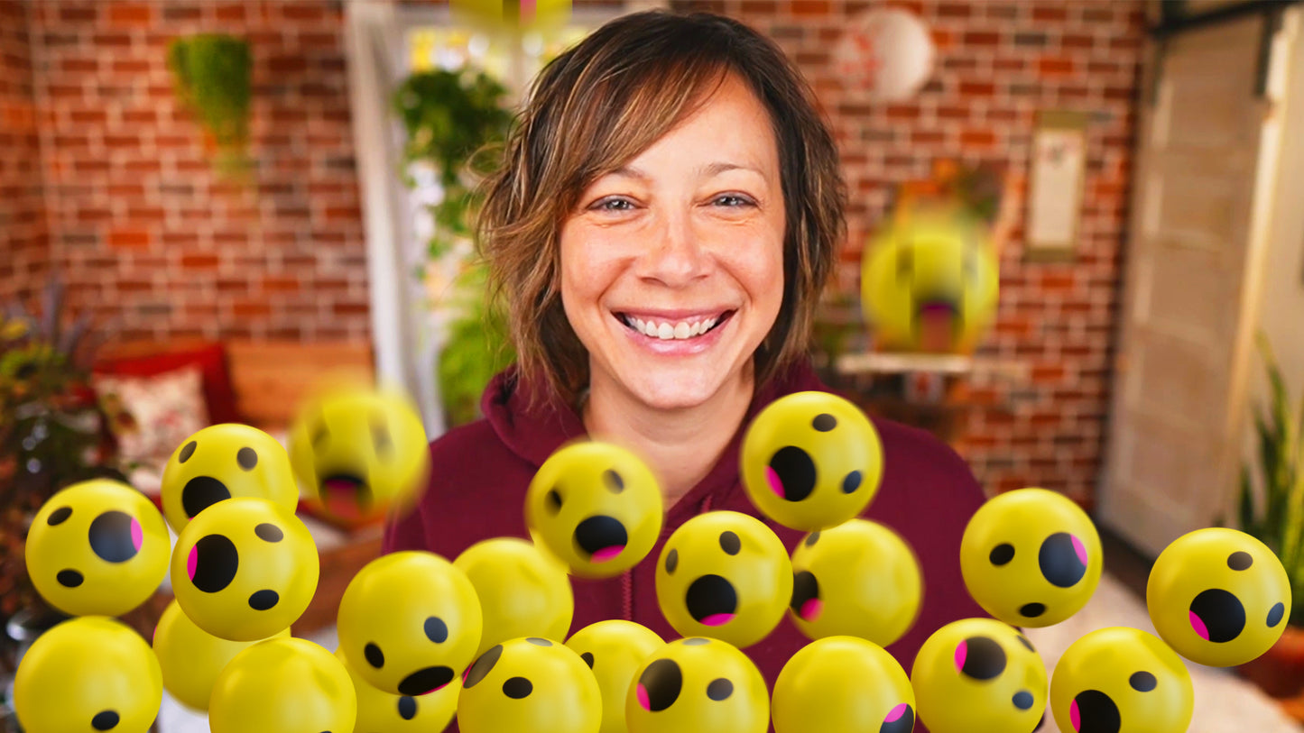 Animated 3D Emoji Drop Pack (8 overlays) for Ecamm, OBS, vMix, and Evmux