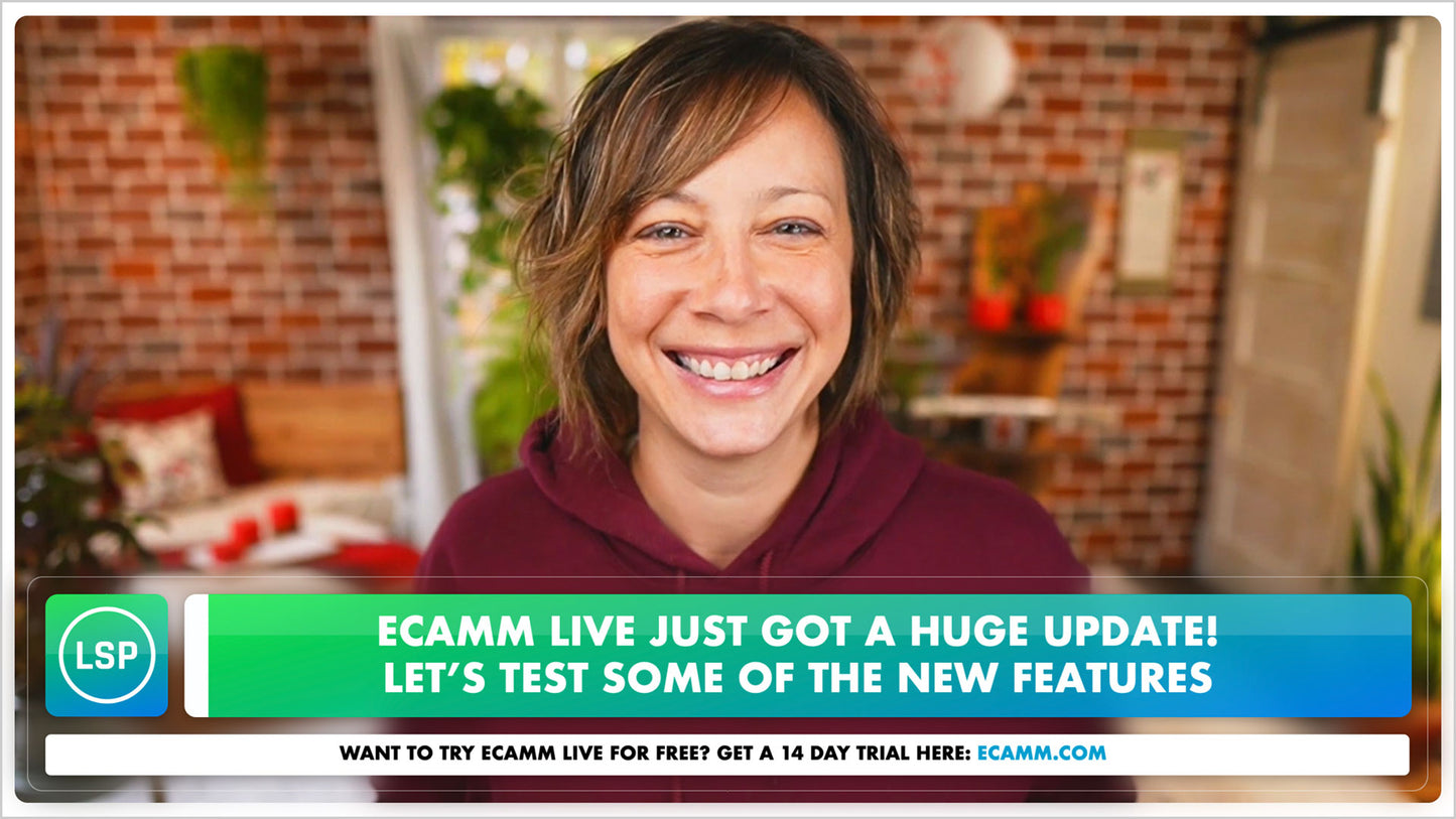 Customizable Topic Bar Scenes for Ecamm Live