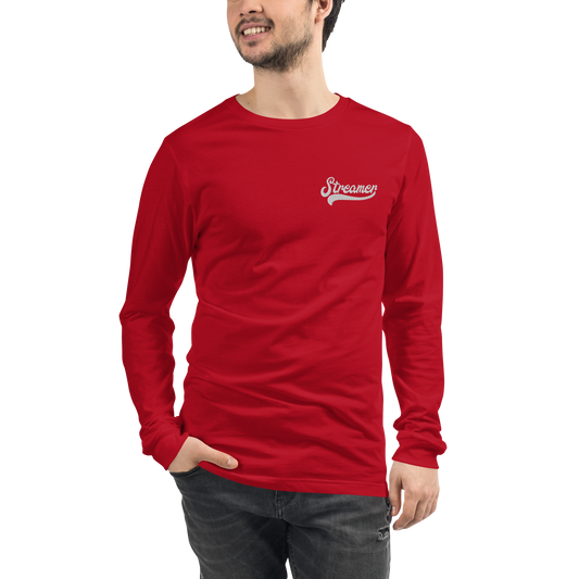 Unisex Embroidered Long Sleeve Streamer Tee