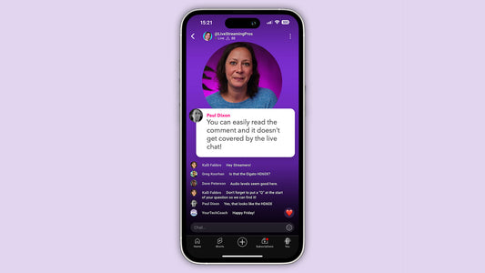 Customizable Vertical Profile for Ecamm Live with 20+ Scenes