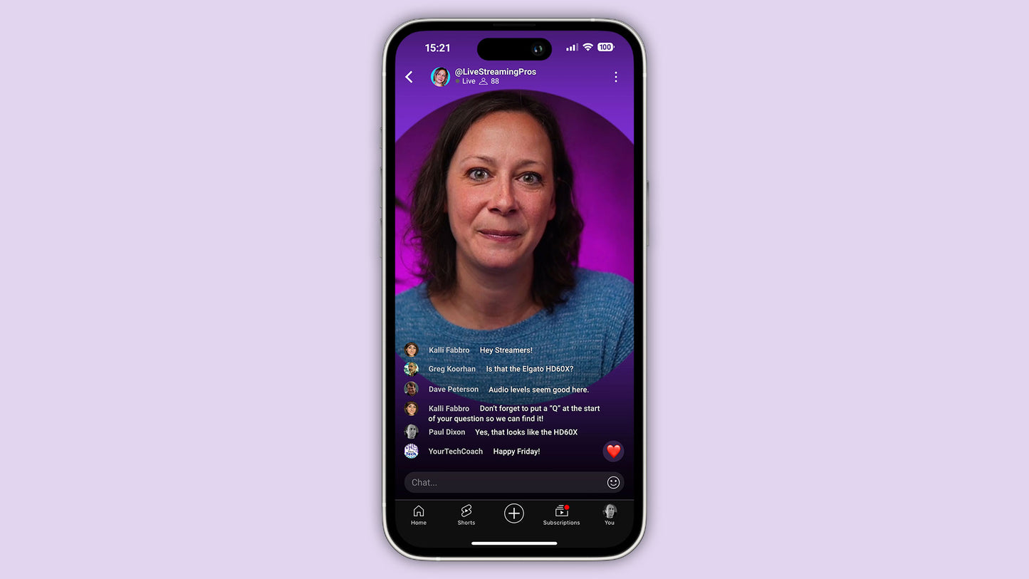Customizable Vertical Profile for Ecamm Live with 20+ Scenes