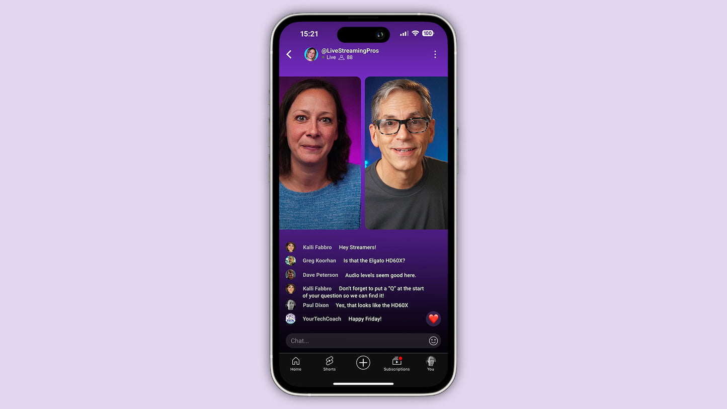 Customizable Vertical Profile for Ecamm Live with 20+ Scenes