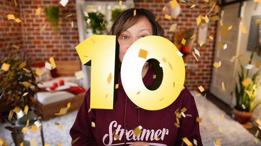 Ten Second Confetti Countdown Pack for OBS, Ecamm, and vMix!