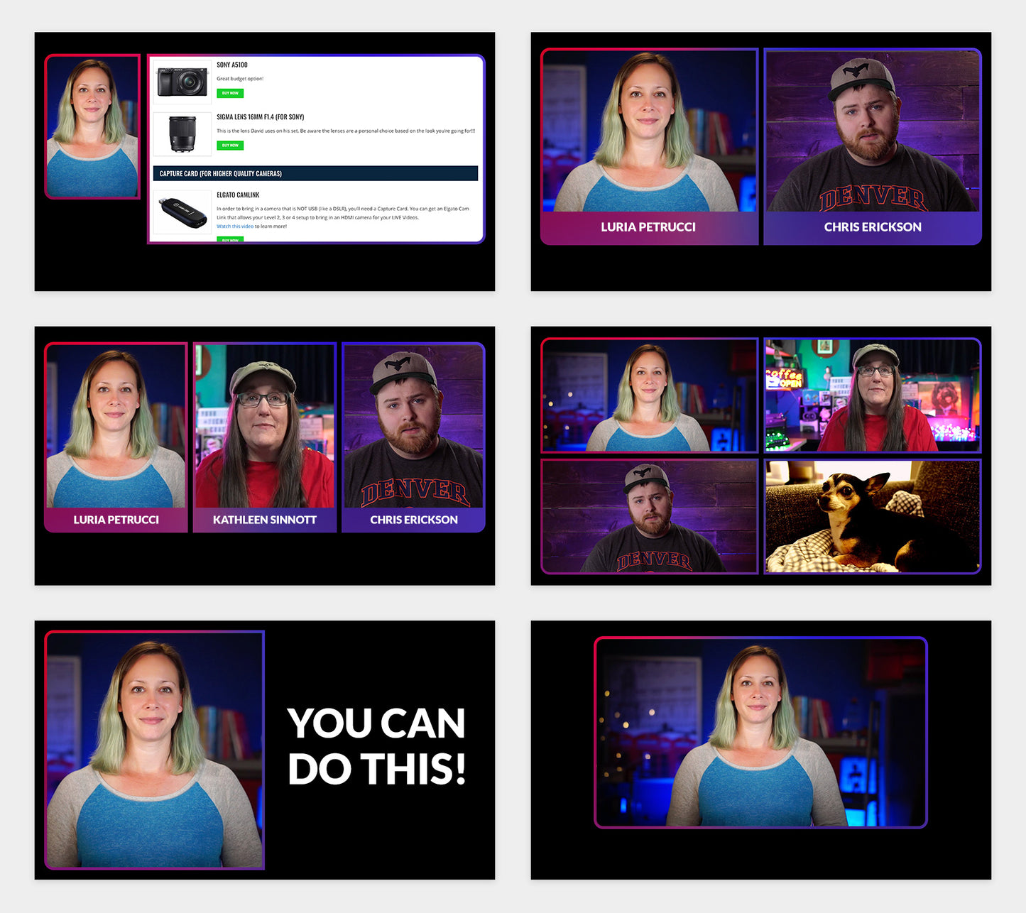 Minimal Overlay Pack for Ecamm, OBS, and vMix