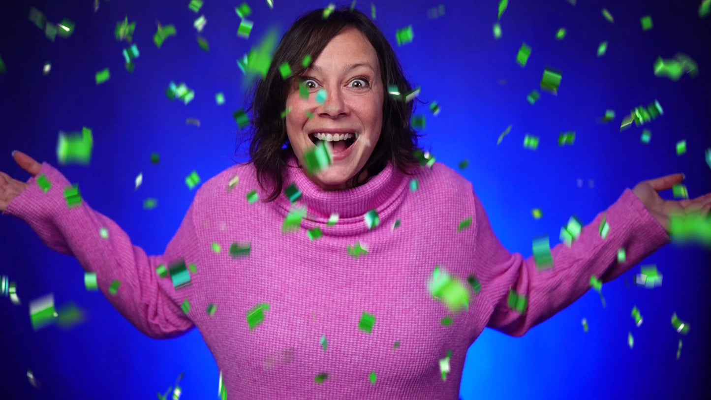 Realistic Animated Confetti Overlays for Ecamm, OBS, vMix, and Evmux!
