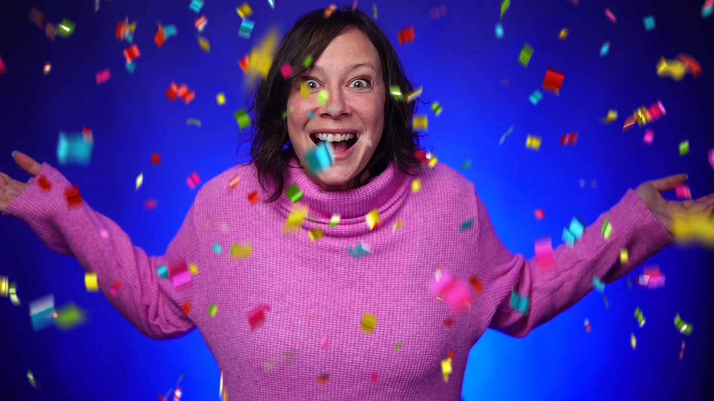 Realistic Animated Confetti Overlays for Ecamm, OBS, vMix, and Evmux!