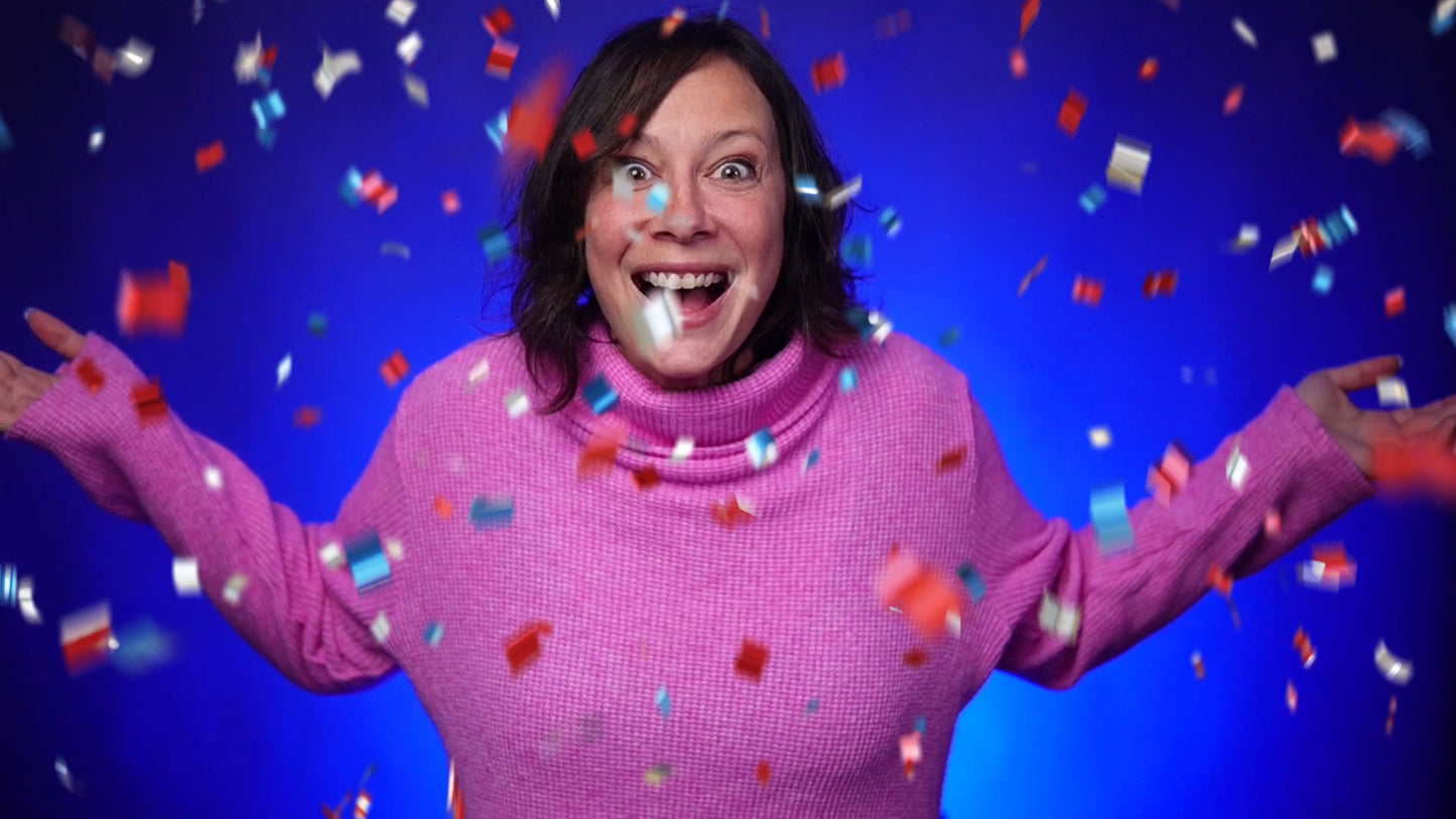 Realistic Animated Confetti Overlays for Ecamm, OBS, vMix, and Evmux!