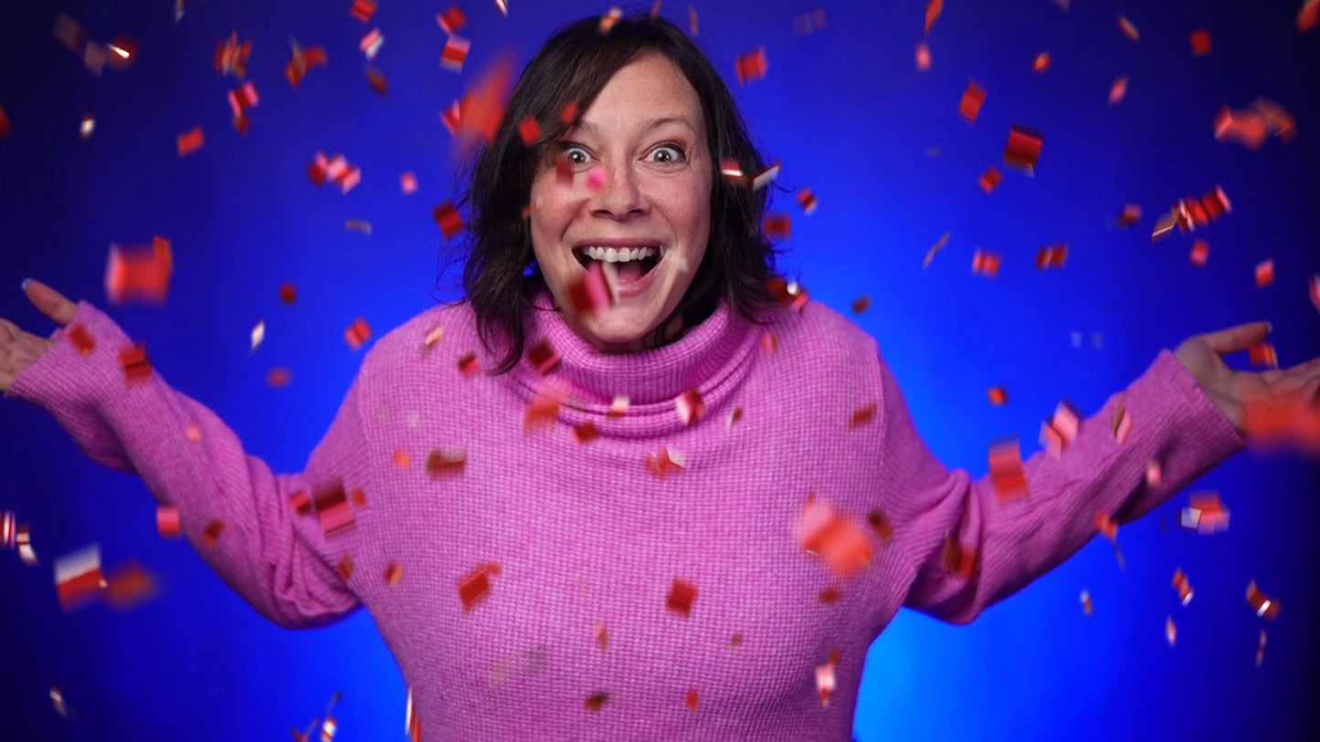 Realistic Animated Confetti Overlays for Ecamm, OBS, vMix, and Evmux!