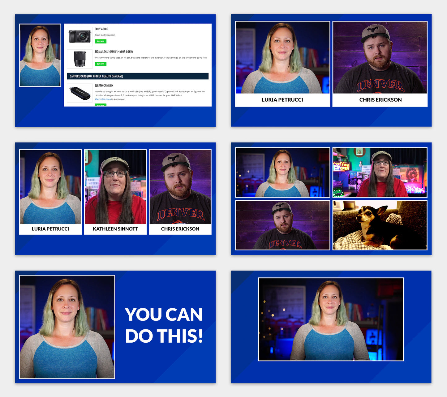 "Diagonals" Overlay Pack for Ecamm, OBS, and vMix