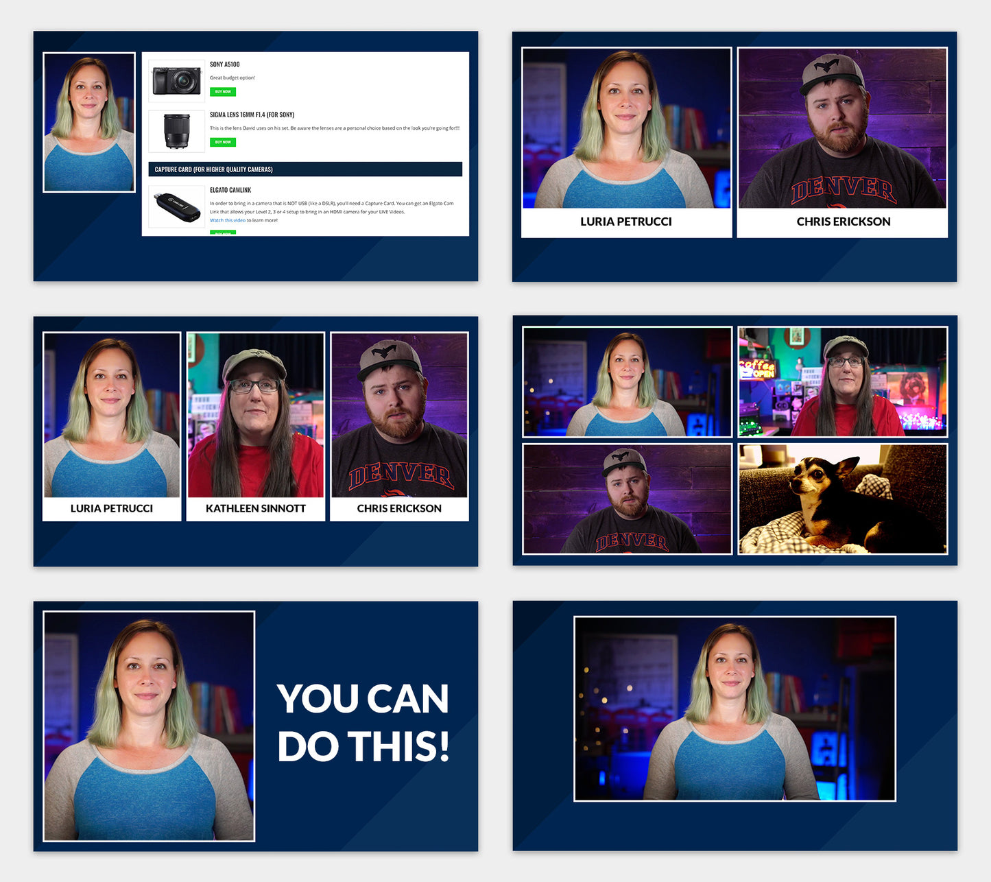 "Diagonals" Overlay Pack for Ecamm, OBS, and vMix